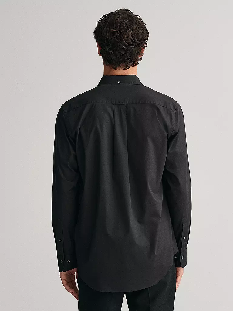 GANT Hemd Regular Fit  schwarz