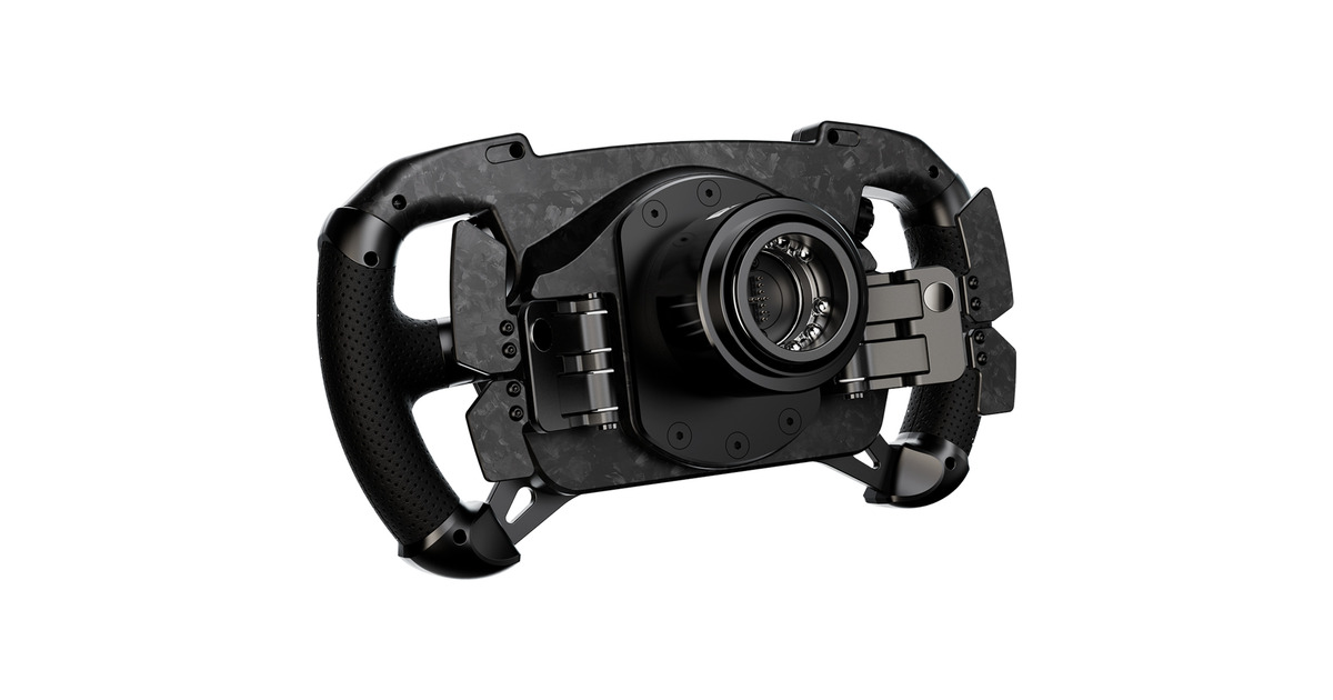 MOZAGS V2P GT stuurwiel + R9 V3 stuurbasis + SR-P (Throttle + Brake) Bundel  (Zwart, Basis, stuur en pedalen)