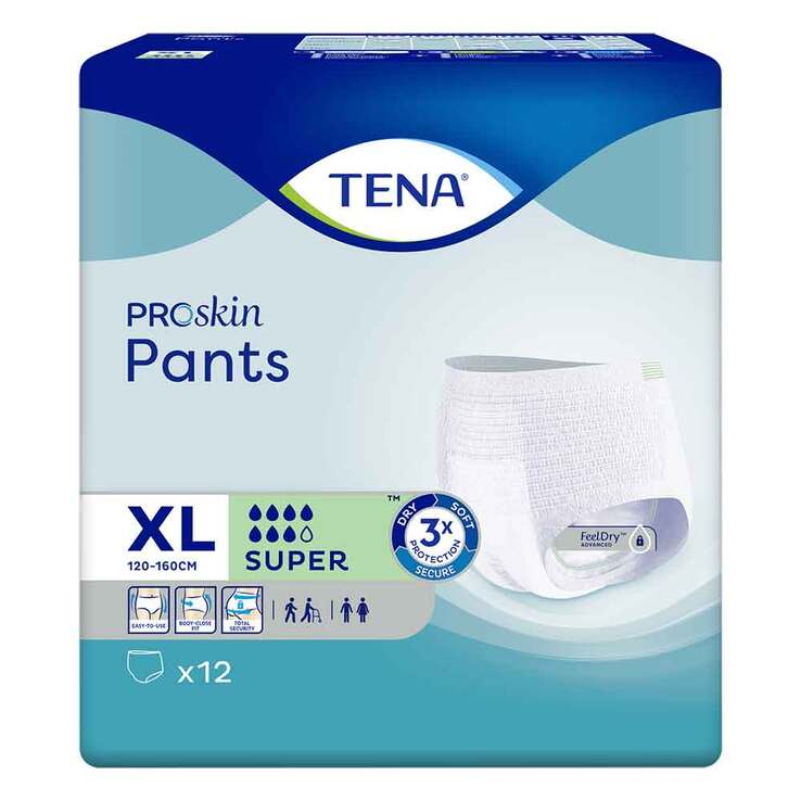 TENA Pants Super XL bei Inkontinenz, 4X12 St