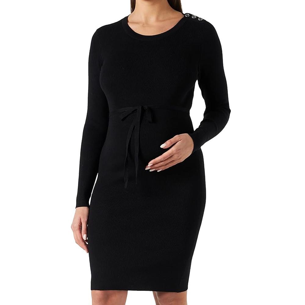 Mamalicious Robe de Grossesse Noire Femme Mamalicious Jacina