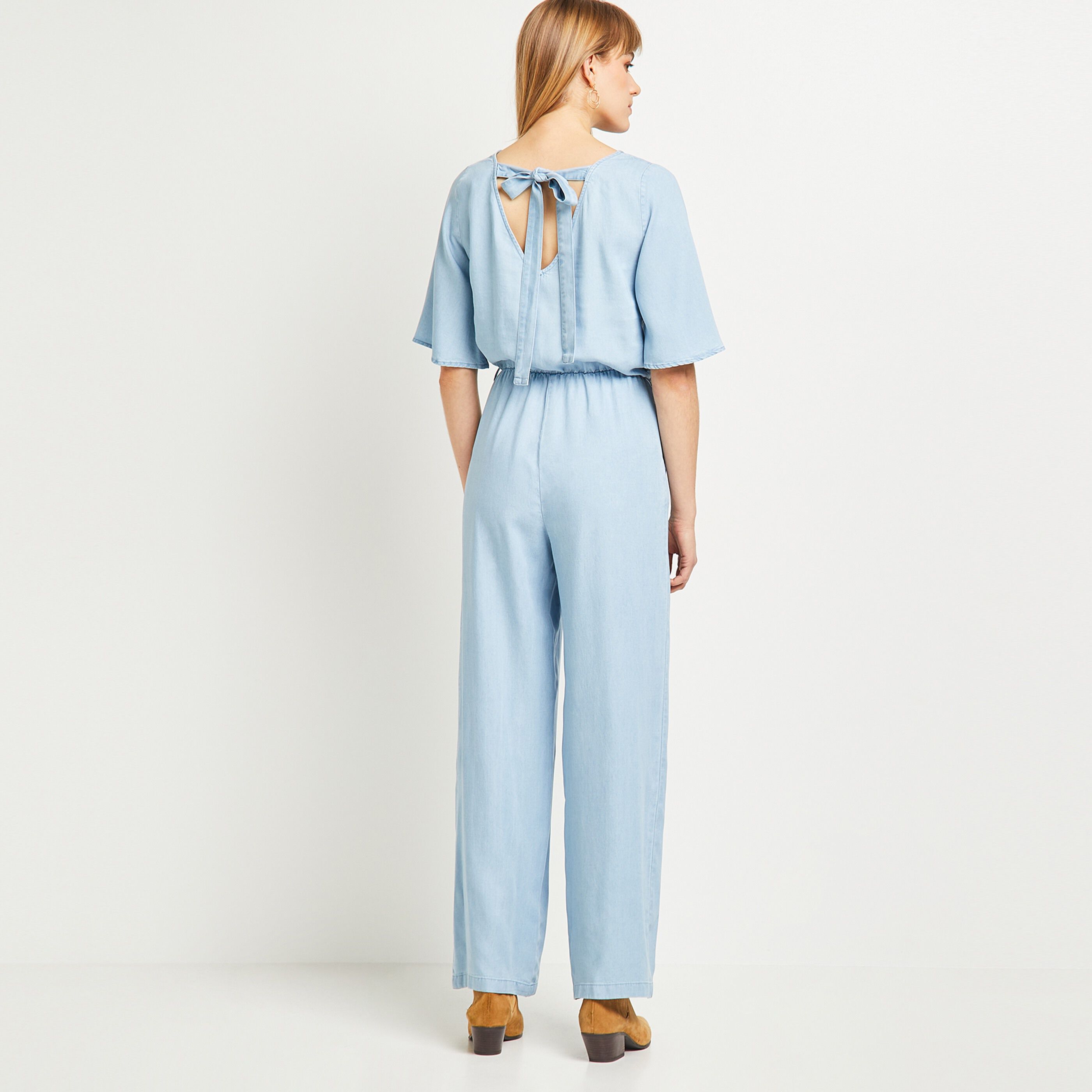Combinaison fluide femme - BLEU CLAIR