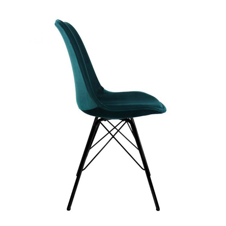 Kick collection - Stoel Velvet - Blauw