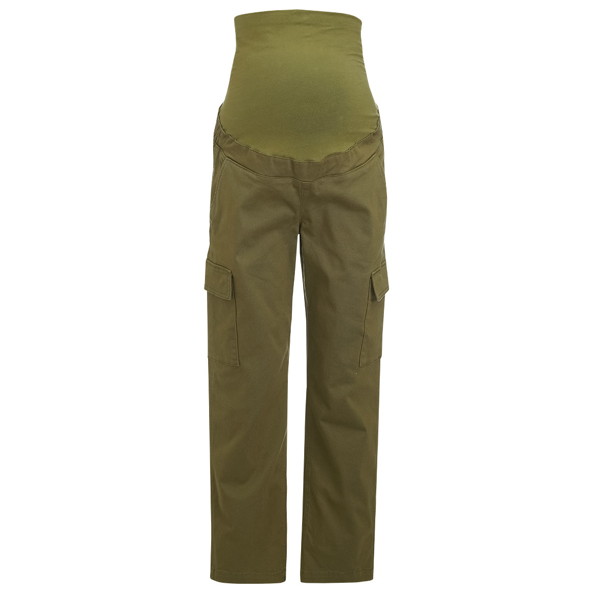 Gina Mama Damen Cargo-Umstands-Hose dunkelgrün
