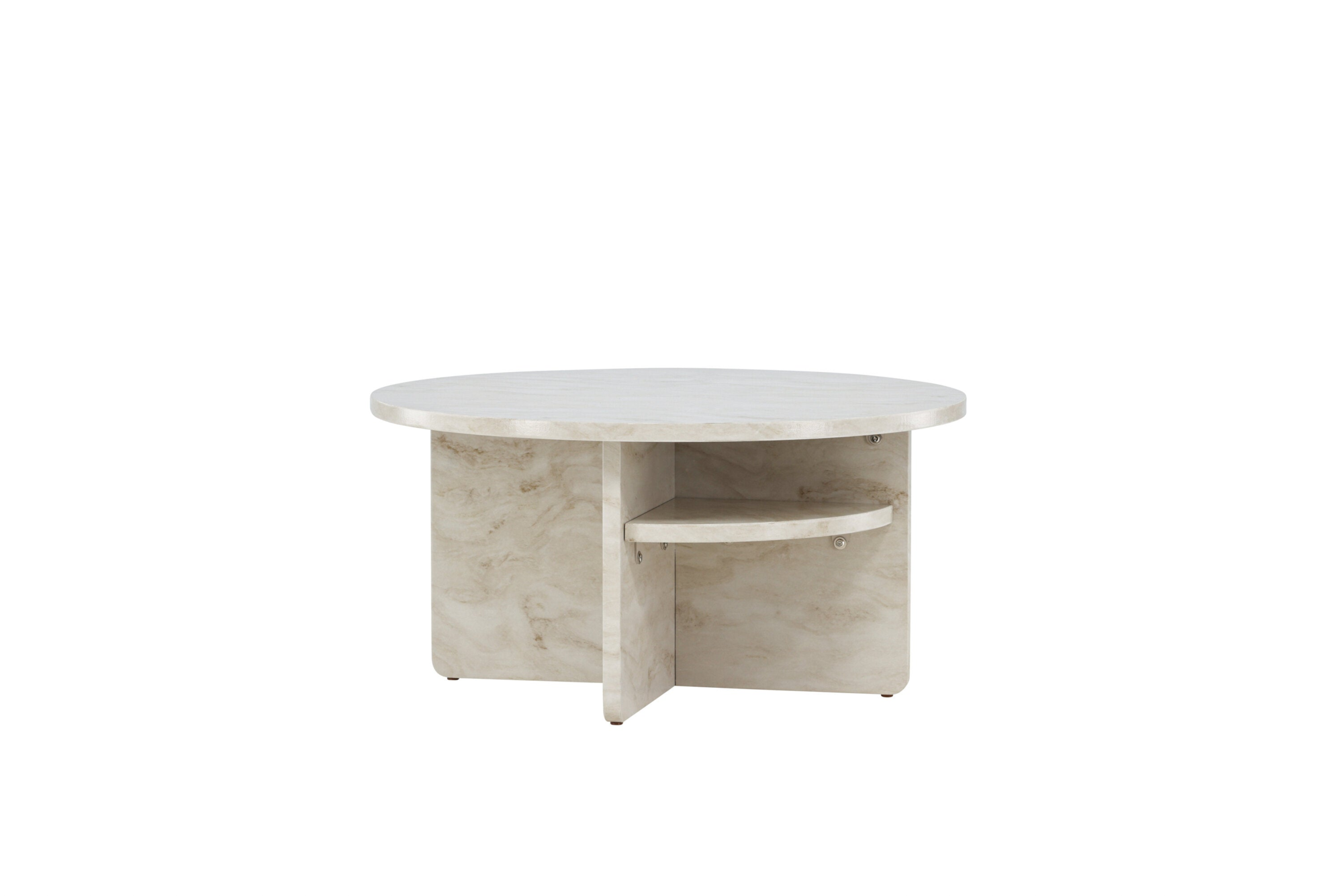Kuopio Salontafel - ø85 cm - Marmer look