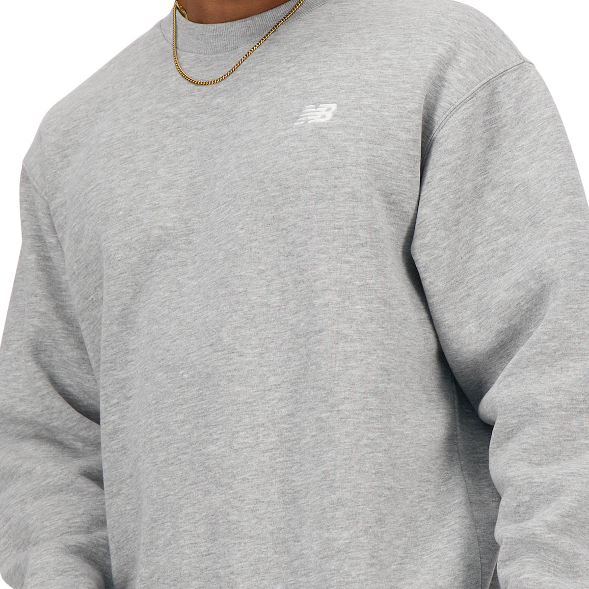New Balance Small Logo Brushed Crew Sweatshirt Herre