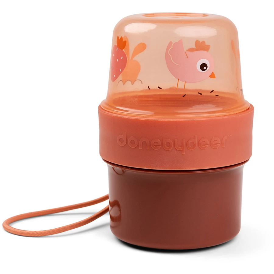 Done by Deer™ Nahrungsbehälter To go 2-way S Birdee, Papaya