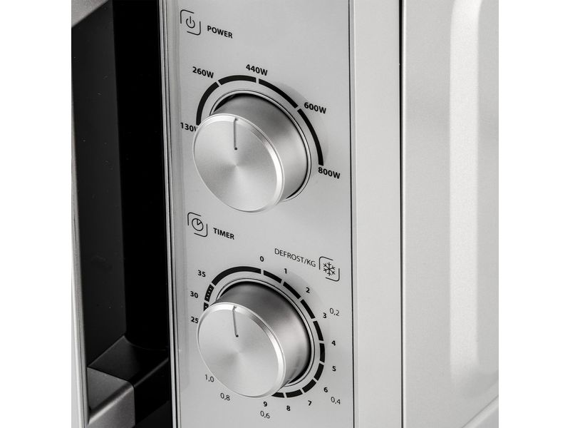 Caso Mikrowelle M20 Gourmet Schwarz/Silber Design-Mikrowelle