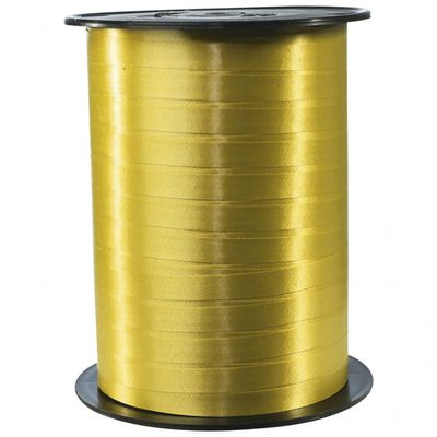 Maildor - Bolduc lisse - ruban d'emballage 7 mm x 500 m - or