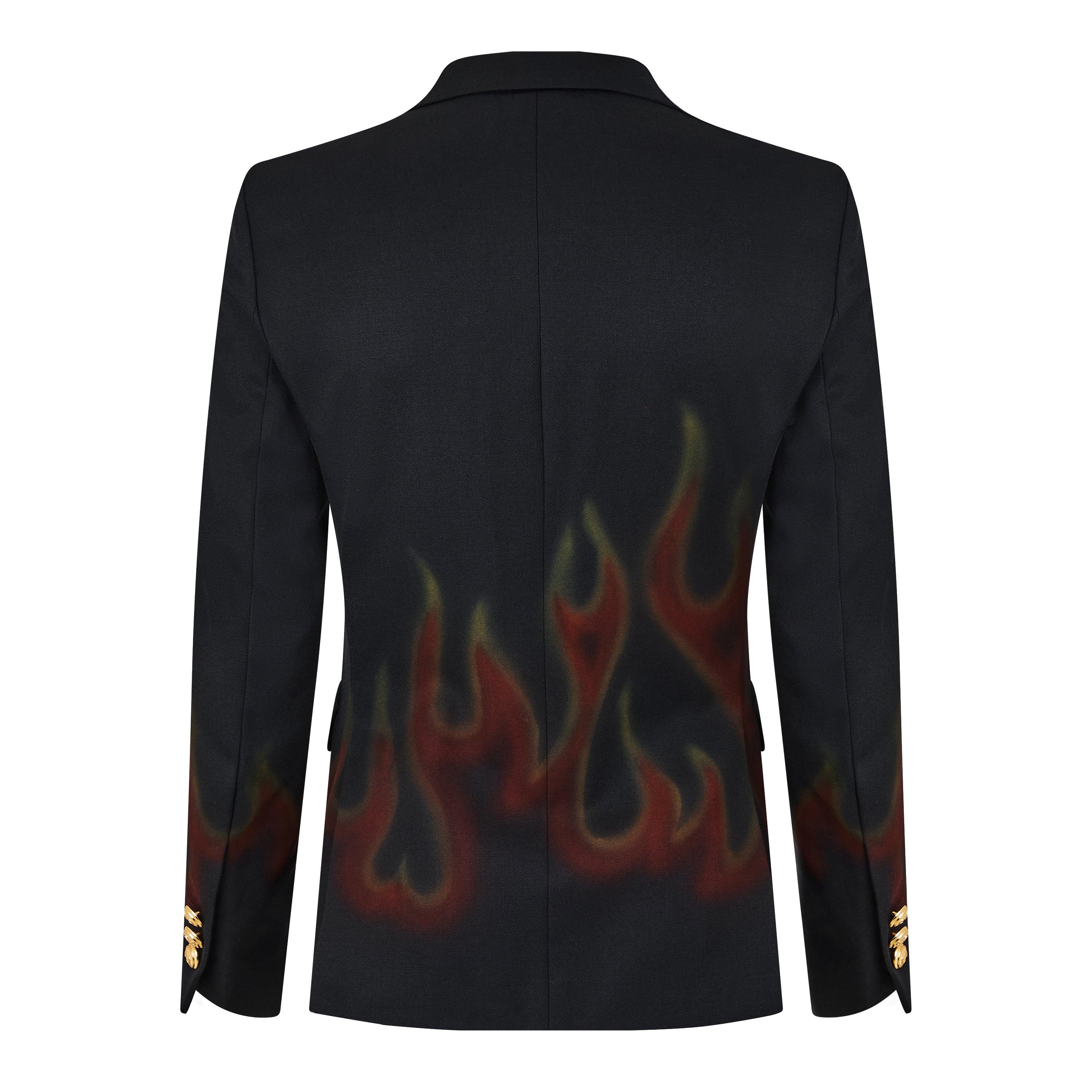 Palm Angels Burning Doublebreast Blazer