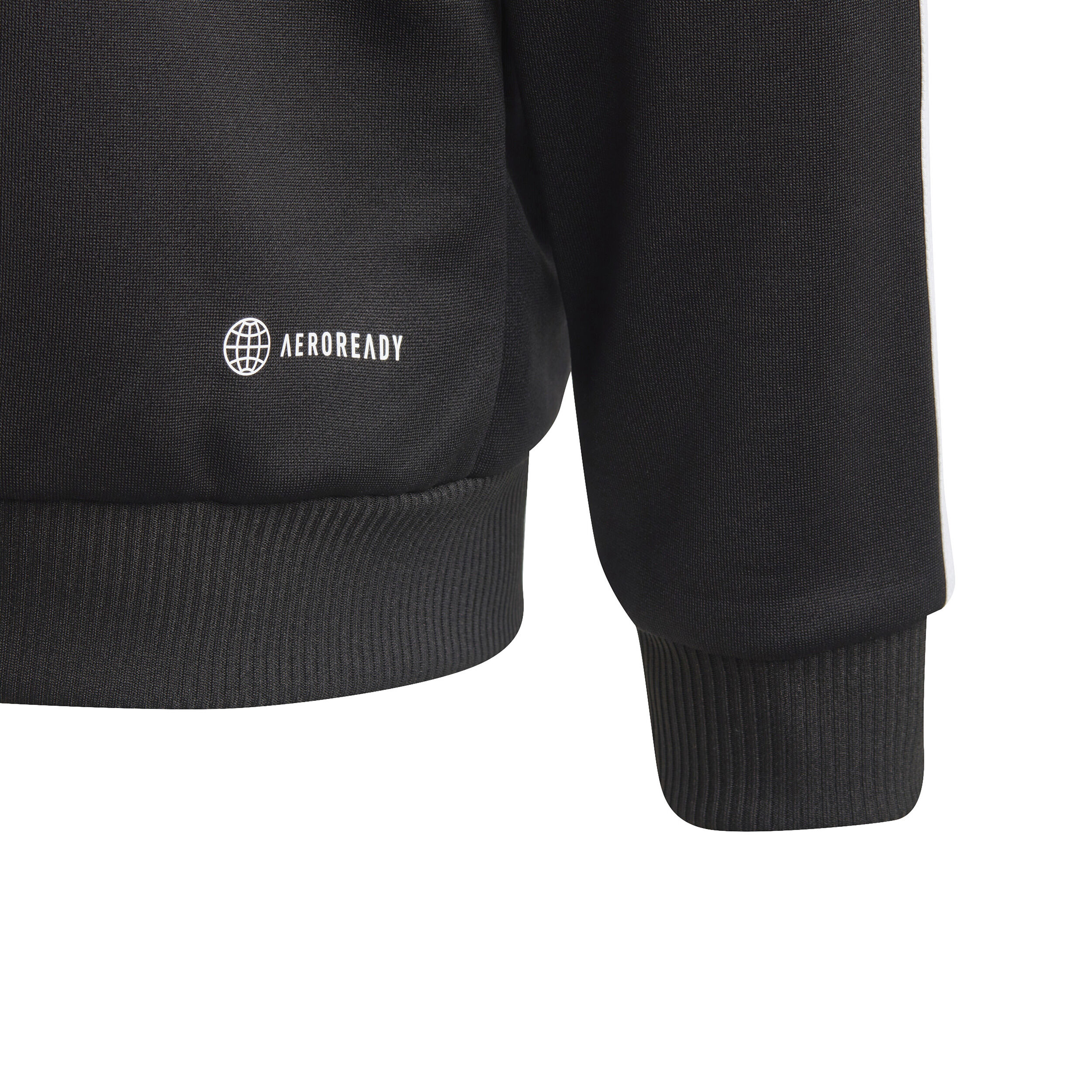 adidas Essentials 3-Stripes Full-Zip Gilet En Coton Enfants - Noir , Blanc
