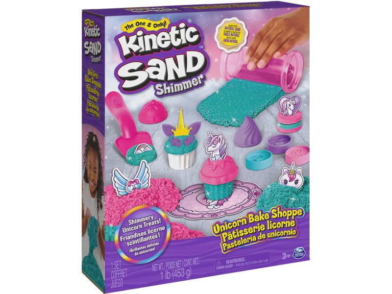 Spinmaster Sand Kinetic Unicorn Bake Shoppe Kreatives und schimmerndes Indoor-Sandspiel