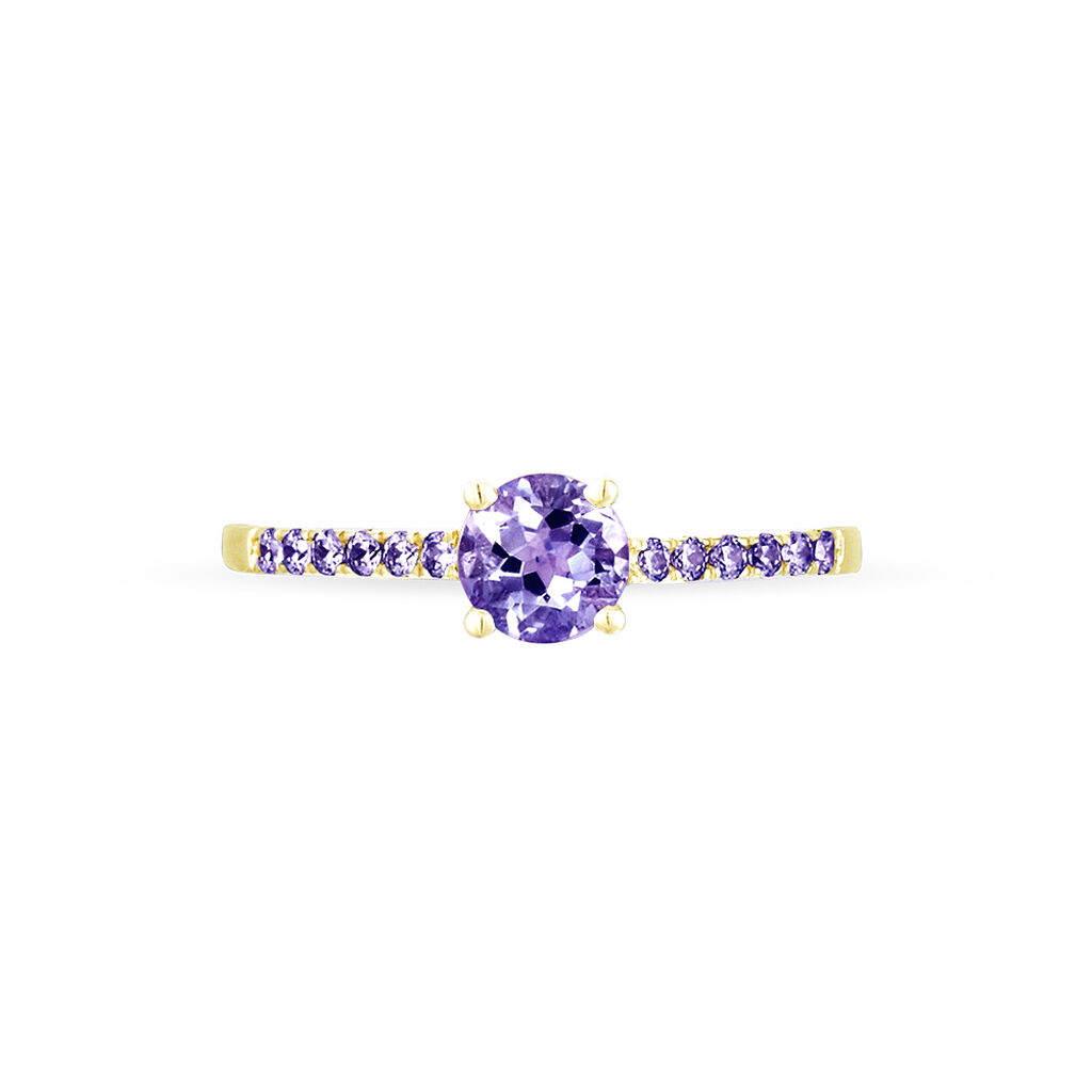 Bague Manon Or Jaune Amethyste