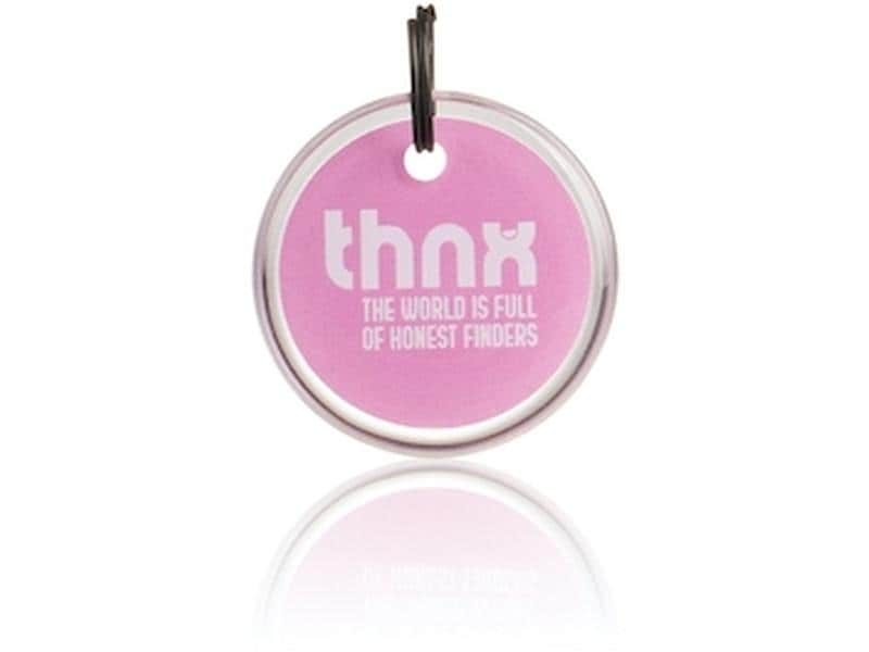 thnxtags Smart Travel Pack XL Pink Smart Tag-Set mit kostenloser und benutzerfreundlicher App