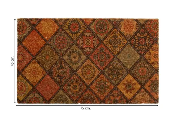 Tapis en PVC imprimé rouge 45x75