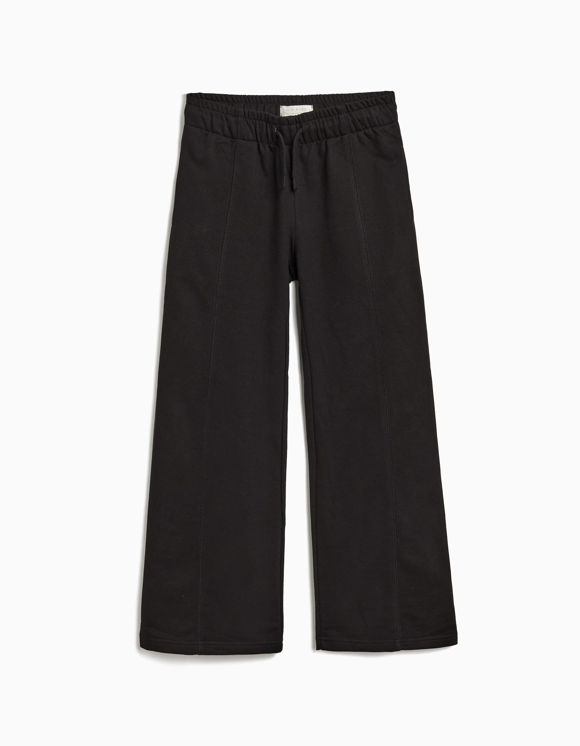 Calças Wide Leg, Menina, Preto