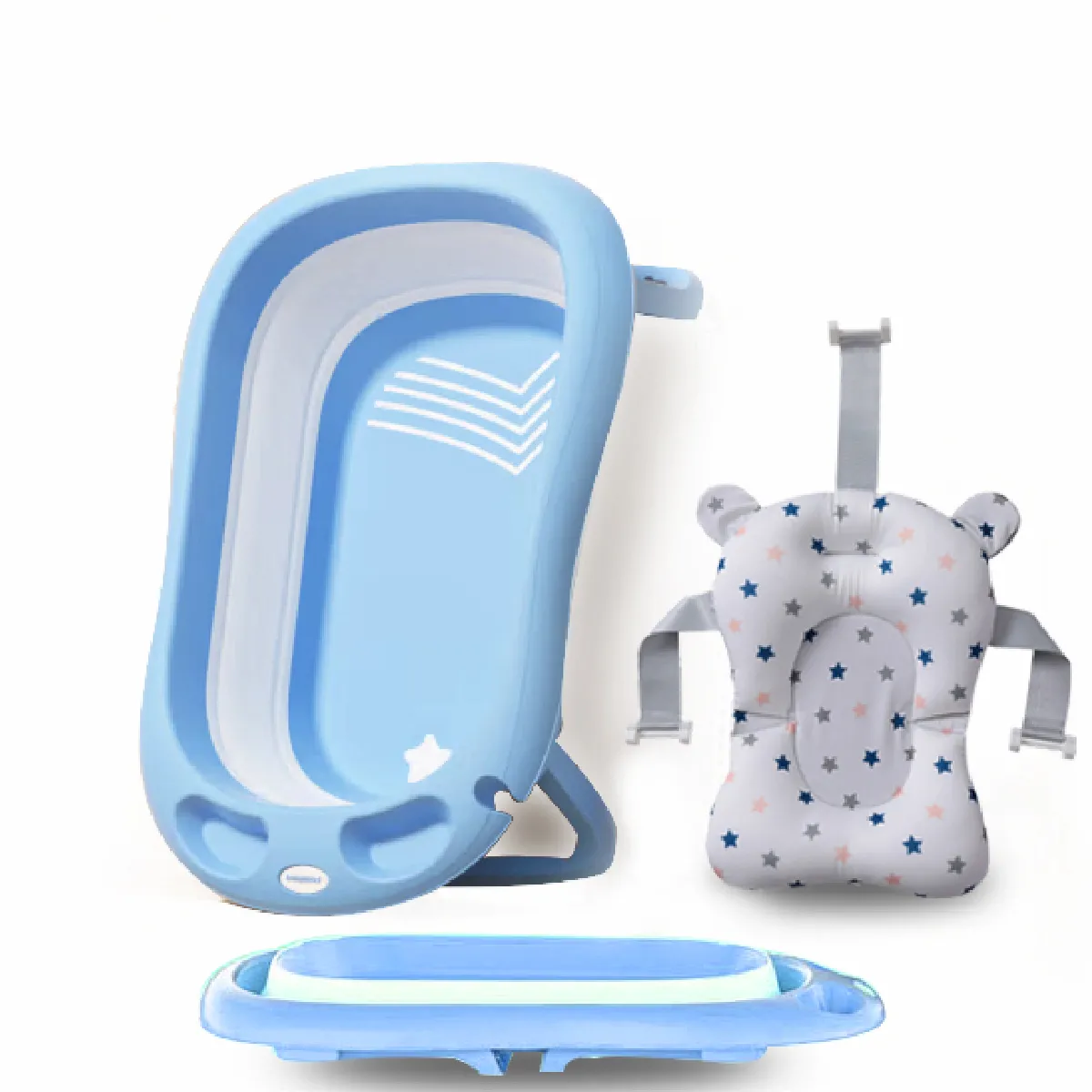 IKIDO Baignoire pliable bébé - Bleu