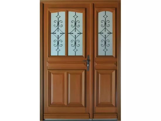 Porte D'Entrée Bois Tiercee Vauban H215 X L140 P,Gauche Côtes Tableau