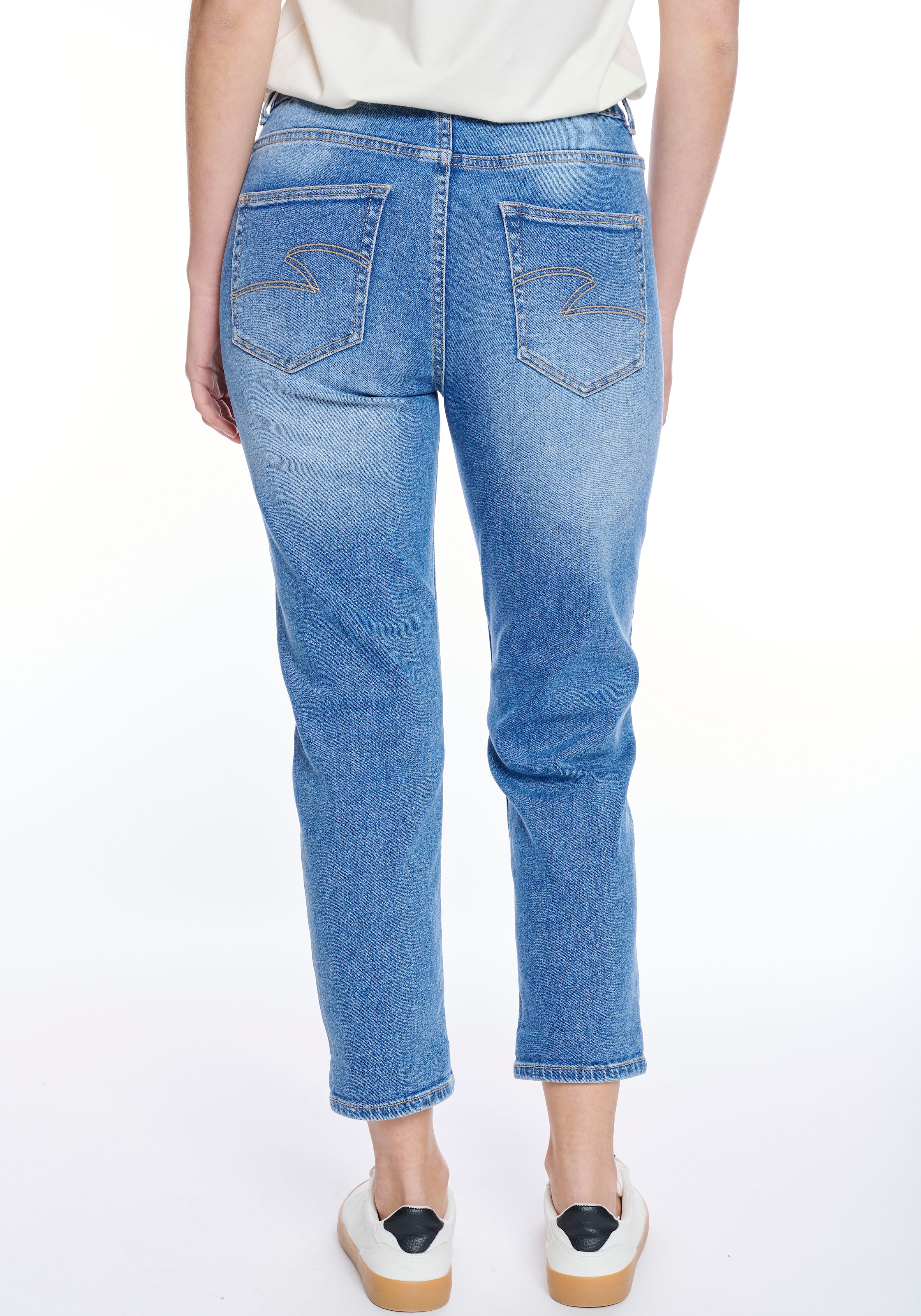 ZABAIONE High-waist-Jeans »Ma44rbella« mit seitlichem Gummizug am Bund