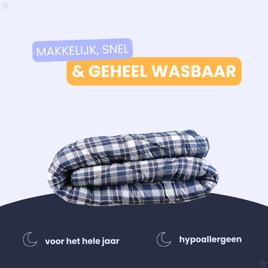 HappyBed Tartan All year dekbed -  140x220 cm