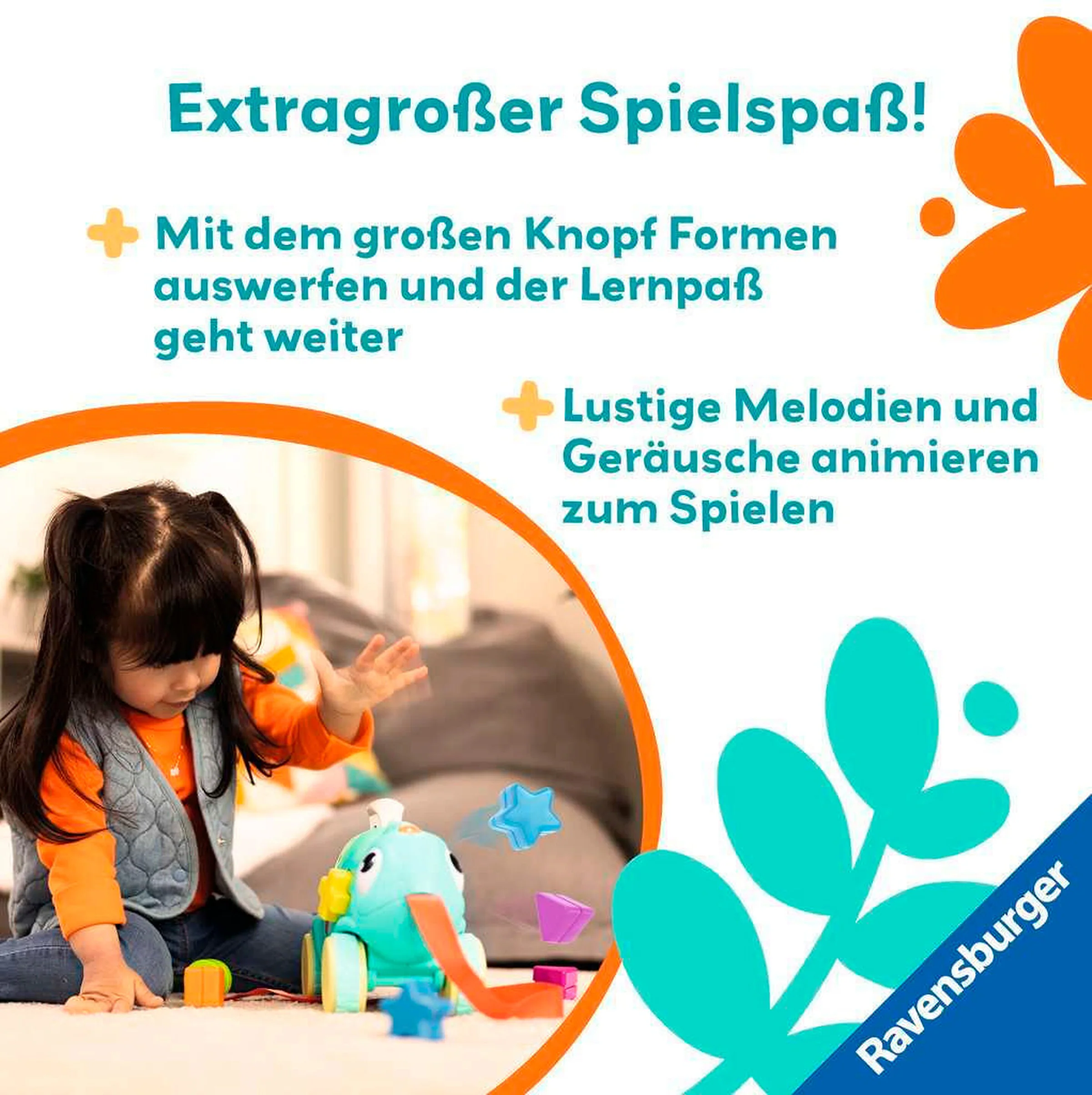 Ravensburger Musikalisches Farben & Formen Chamäleon