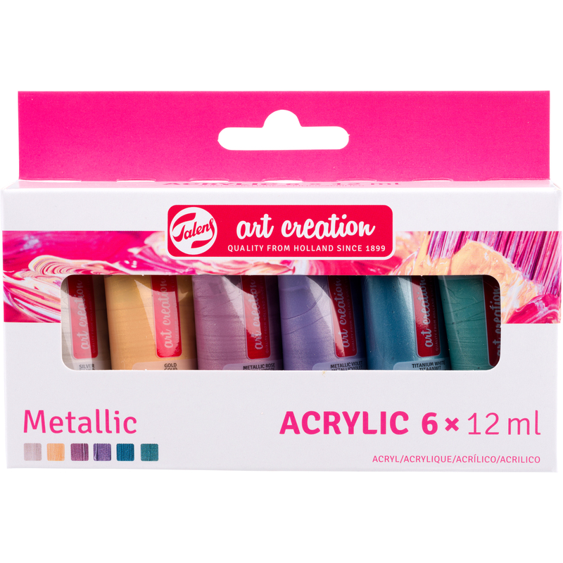 Talens Art Creation Acrylfarben, 6 ml, Metallic, 6 Stück