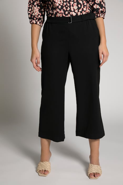 Culotte Mary, Streifen, weites Bein, Bindegürtel
