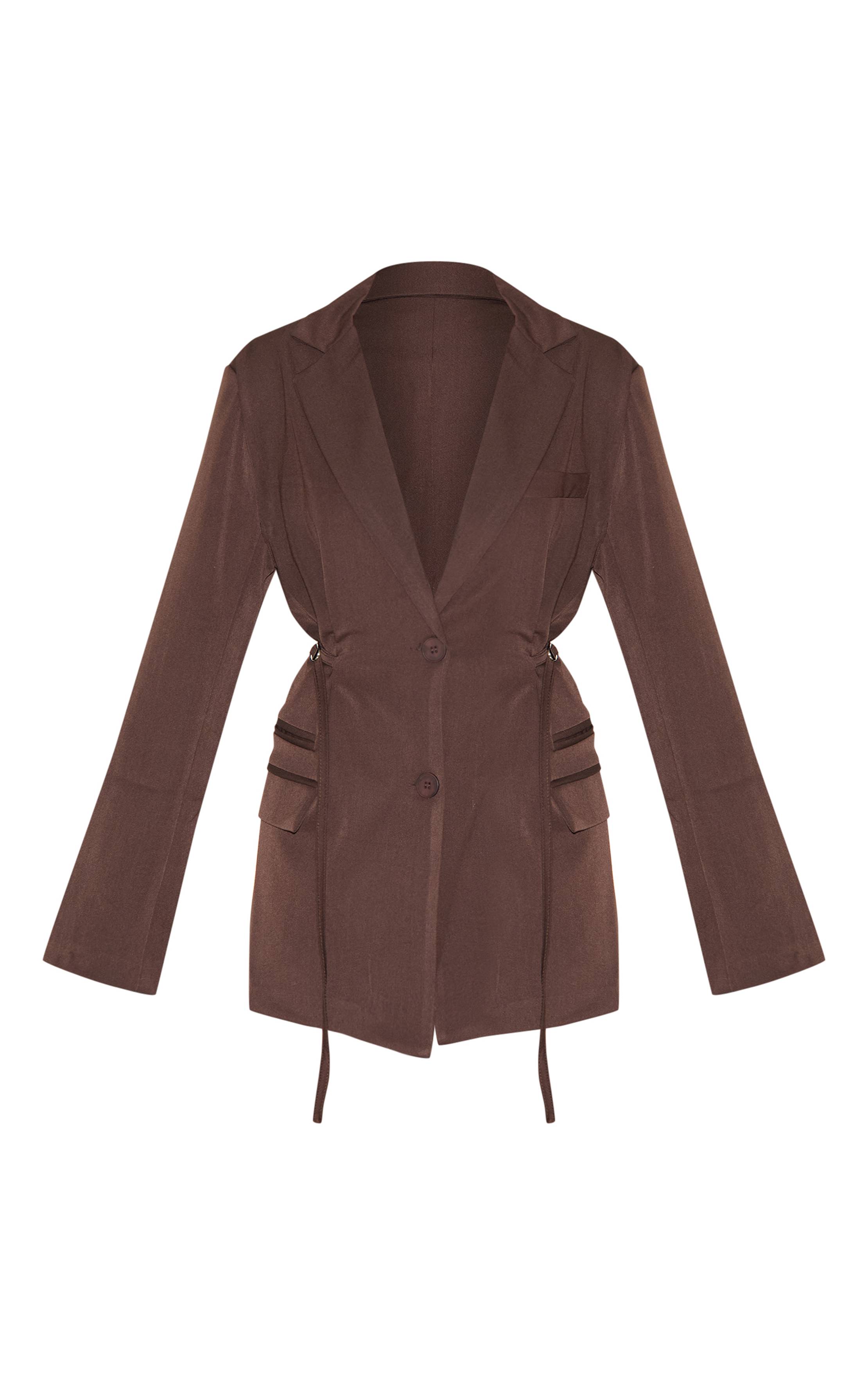 Moka Blazer Avec Détail Ceinture