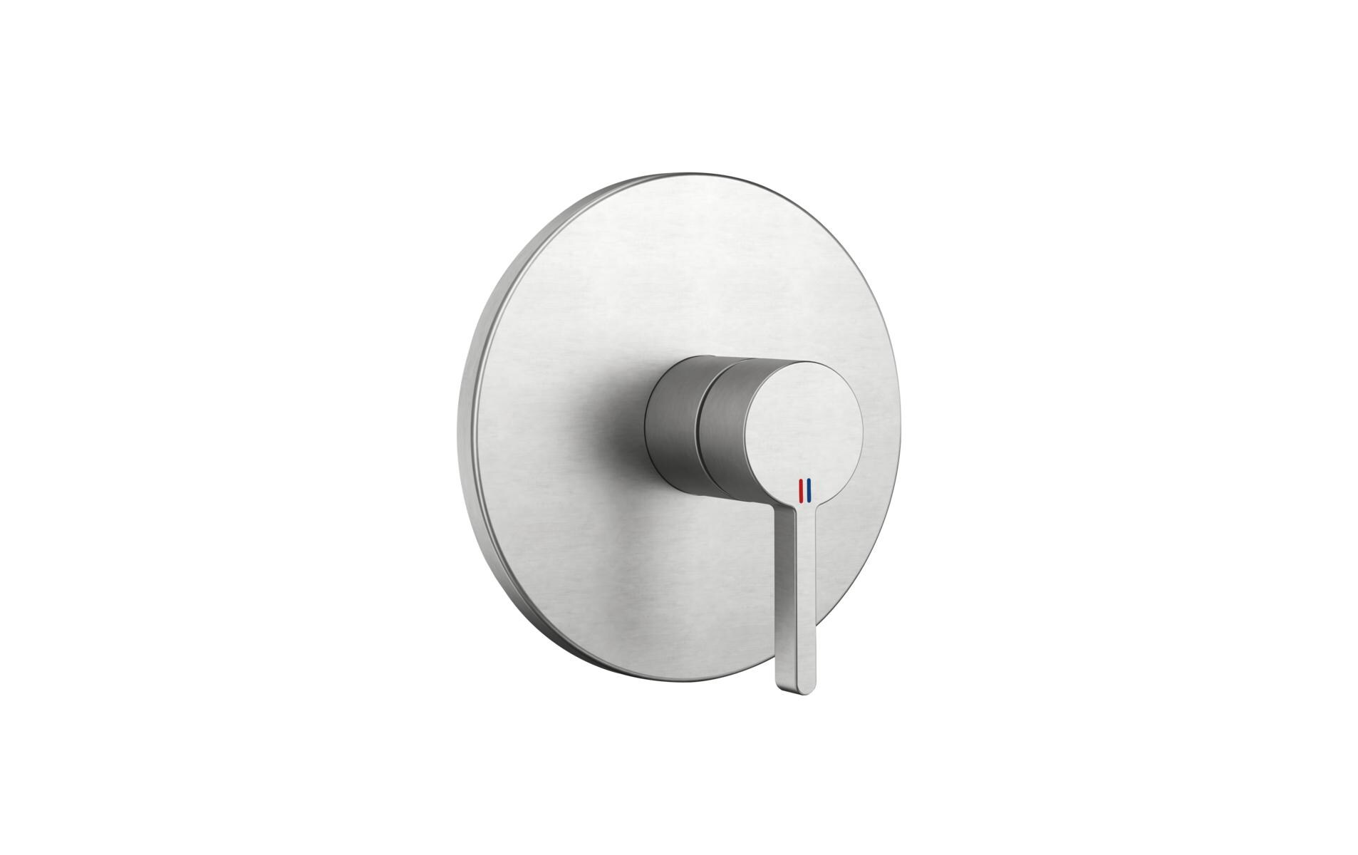 Duscharmatur BEVO UP - Gebürsteter Stahl<br>Fertigmontageset – Hebelmischer