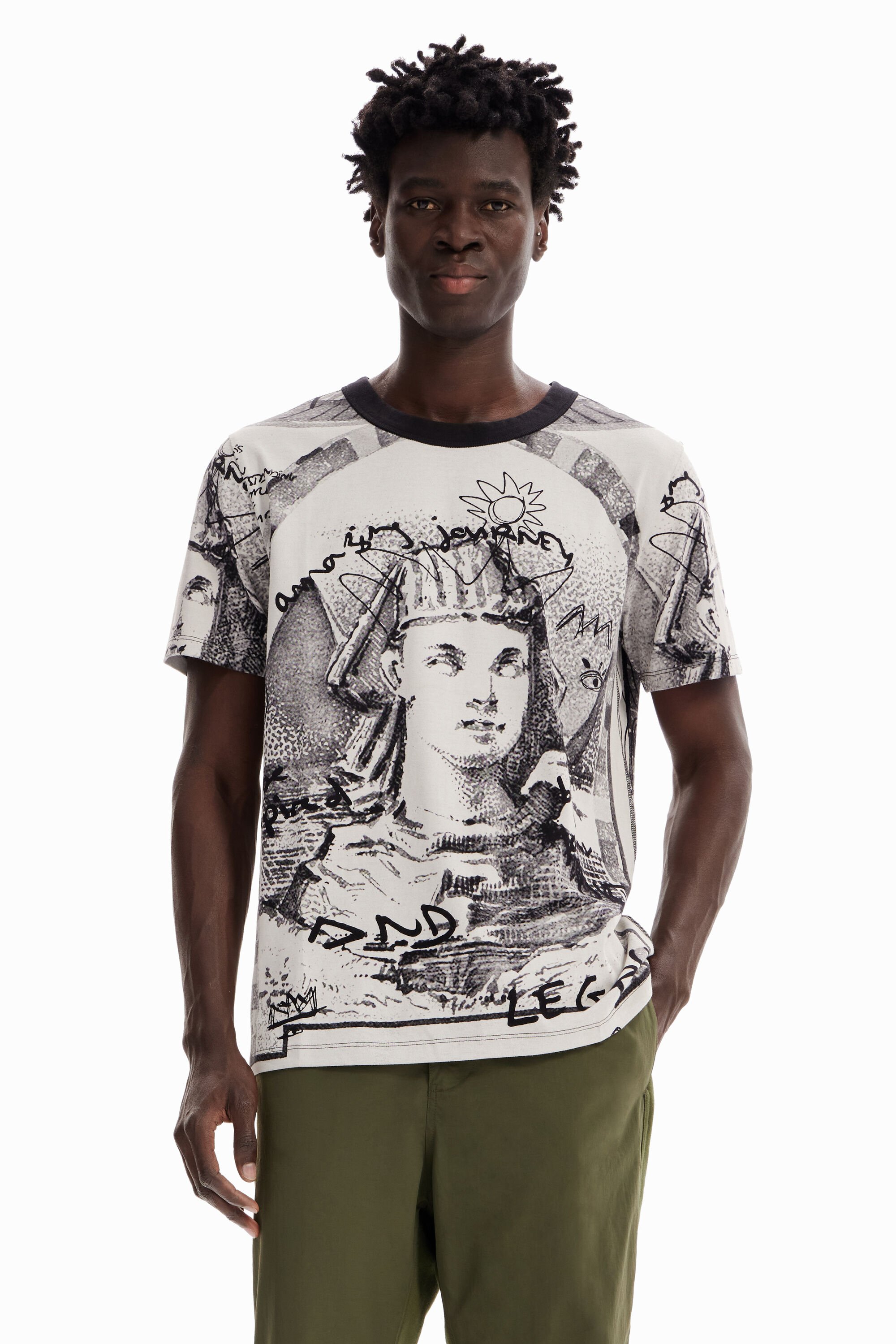 T-shirt sphynx contraste