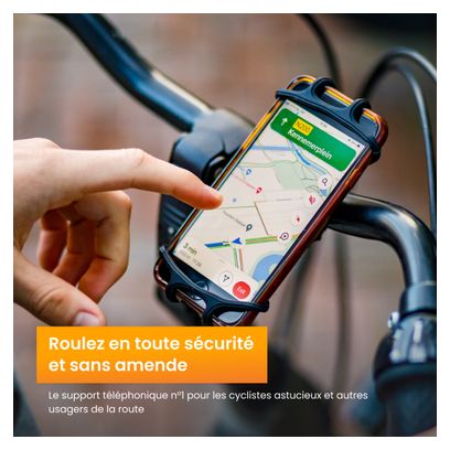 Support et Protection Smartphone Support Téléphone Vélo R2B Rotation à 360 Degrés