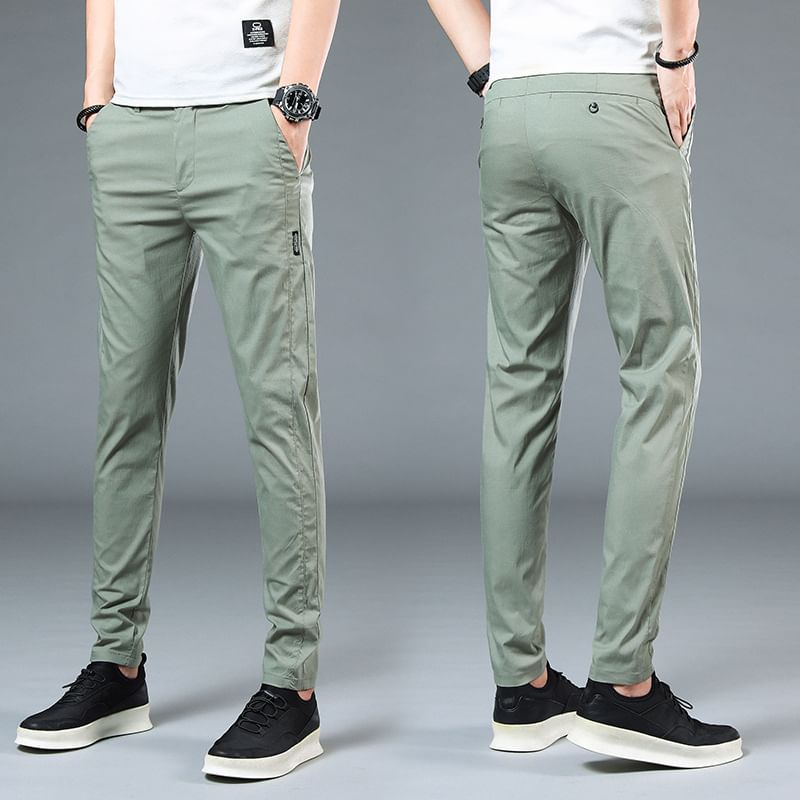 Denimic - Slim Fit Broek met Hoge Taille