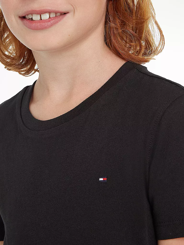 TOMMY HILFIGER Jungen T-Shirt schwarz