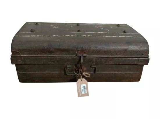 Valise en métal marron 61x36x23h