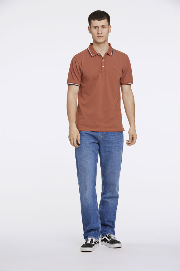 Lindbergh Polo shirt w. contrast piping Rød