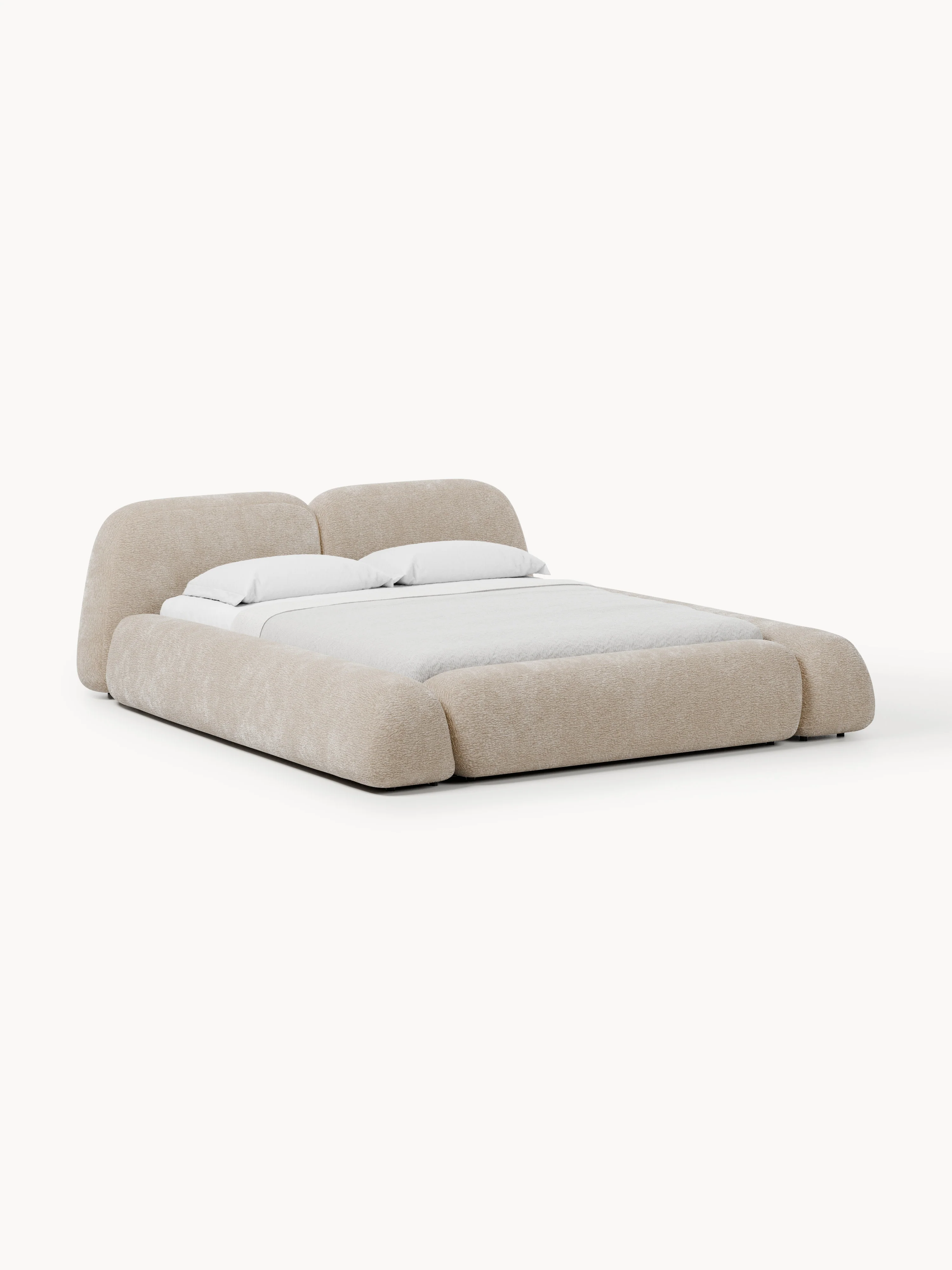 Gestoffeerd bed Wolke met opbergruimte