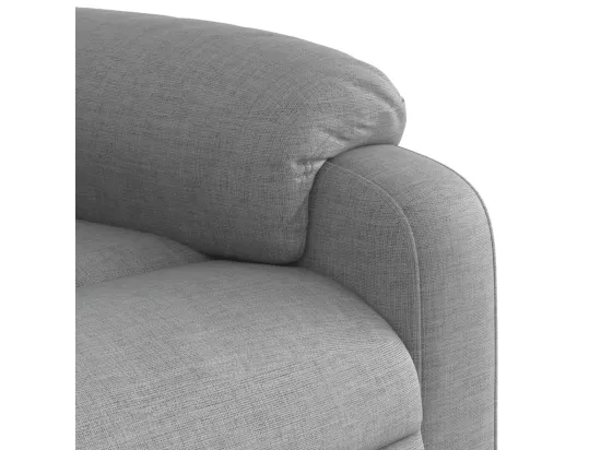 Fauteuil de massage inclinable Gris clair Tissu