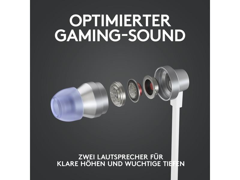 Logitech Headset G333 Gaming Weiss Gaming-Ohrhörer für klare Kommunikation auf PC, Konsolen und Mobilgeräten