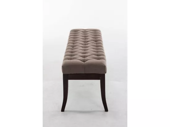 Banquette - Tissu & Bois - Taupe - Ramses