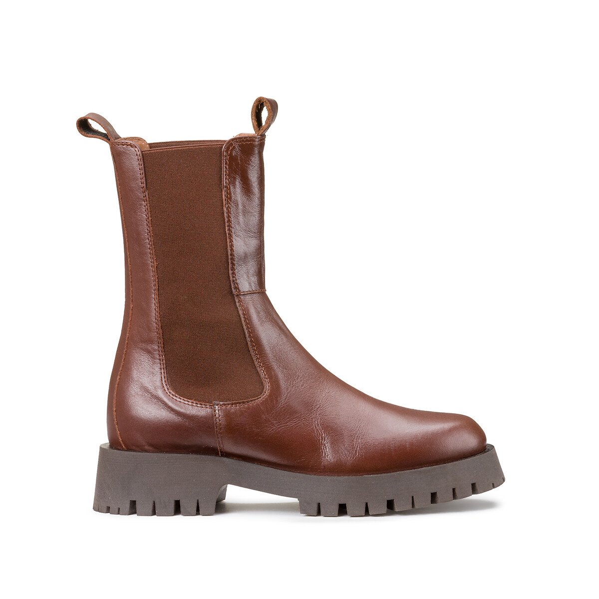 JONAK<br>Botas de couro, cano médio, Ridle