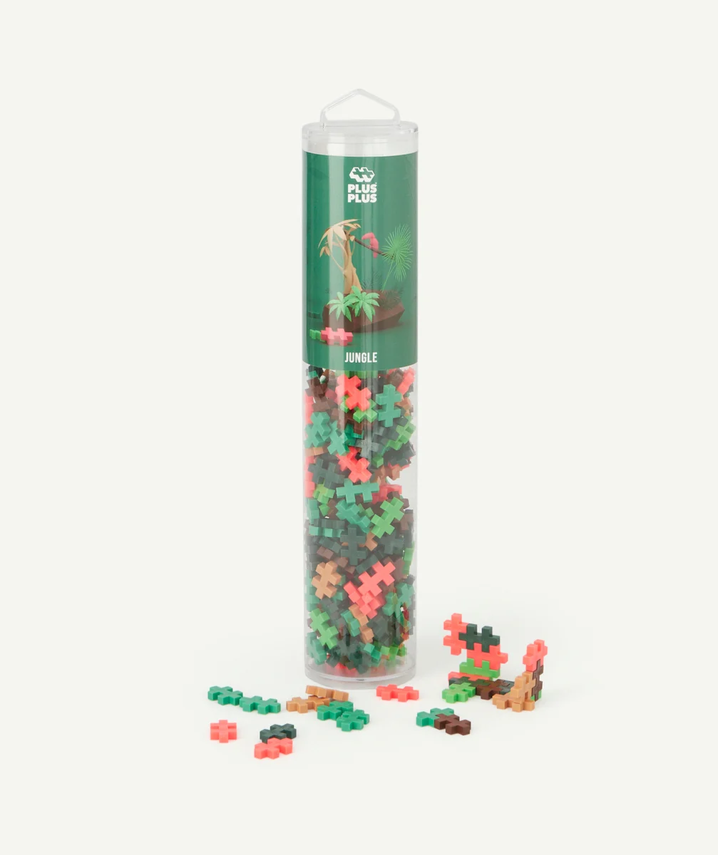 PLUS PLUSMÉGA TUBE DE CONSTRUCTION JUNGLE 240 PIÈCES