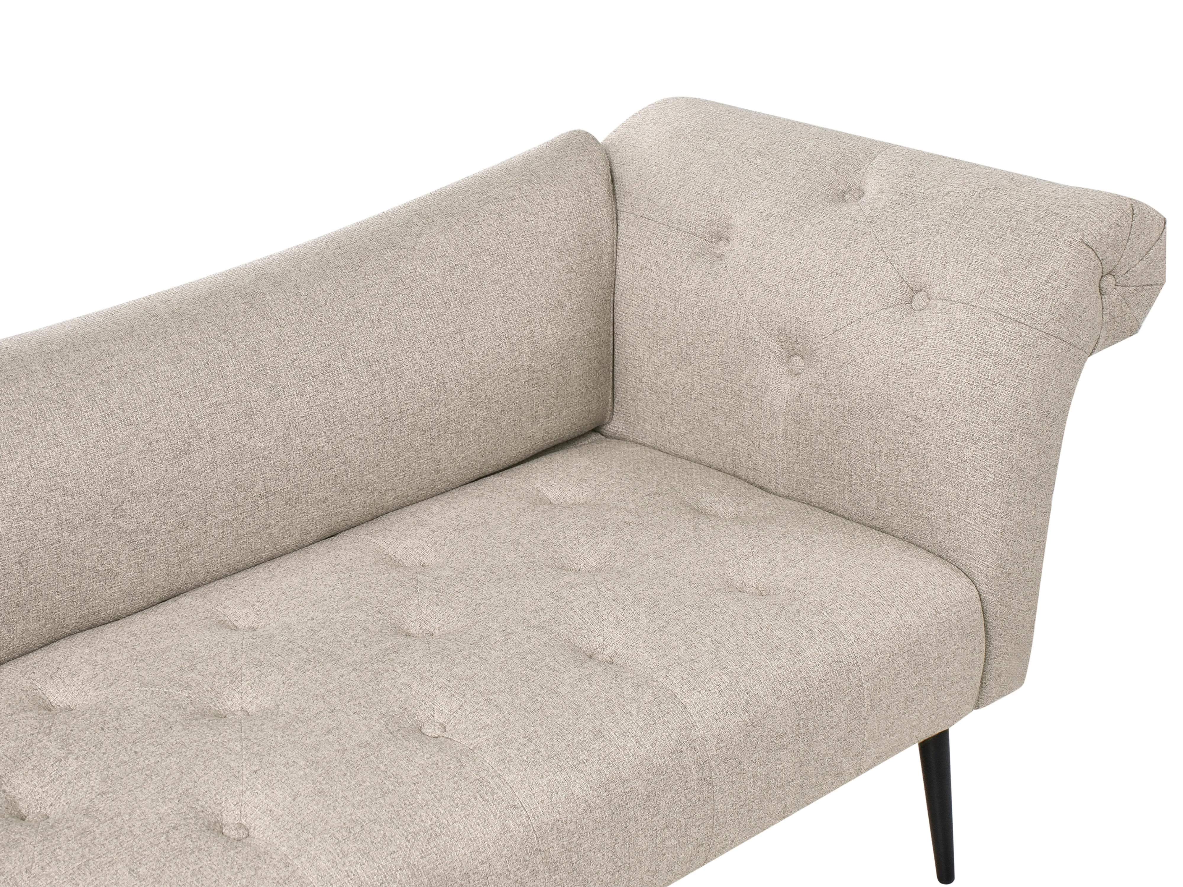Chaise longue NANTILLY Stof Lichtbruin