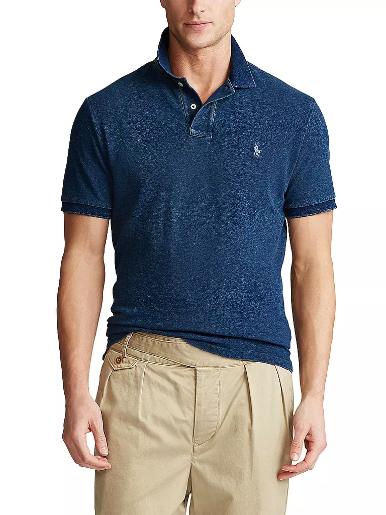 POLO RALPH LAUREN Poloshirt Custom Slim Fit dunkelblau
