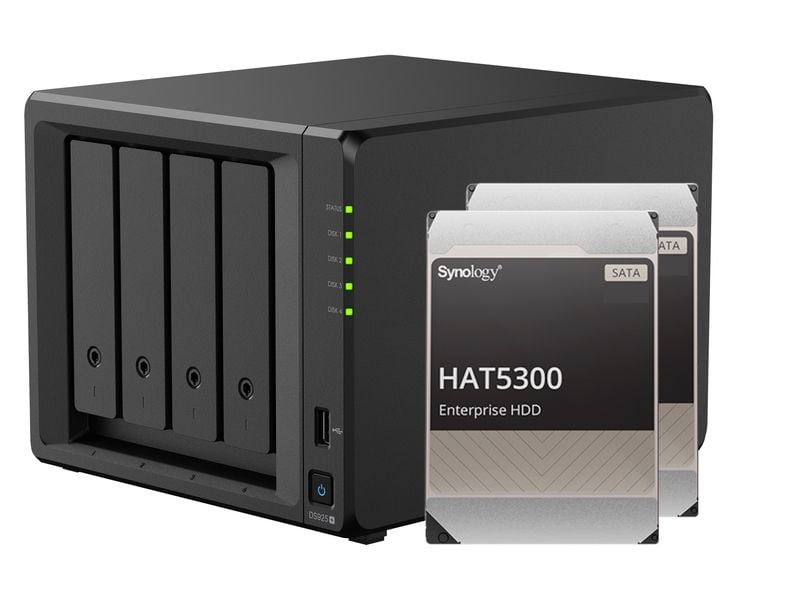 Synology NAS Diskstation DS925  4-bay Synology Enterprise H Leistungsstarker NAS mit vier Einschüben