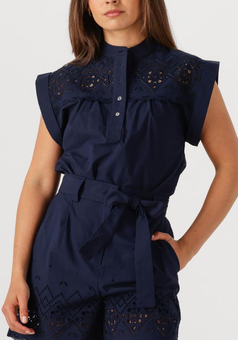 donkerblauwe suncoo blouses ludy