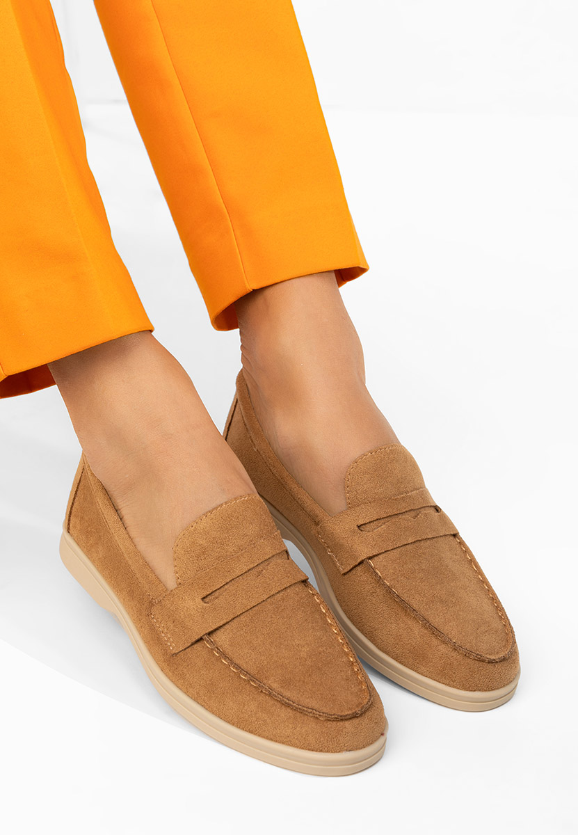Mocassins femme chameau Hesika