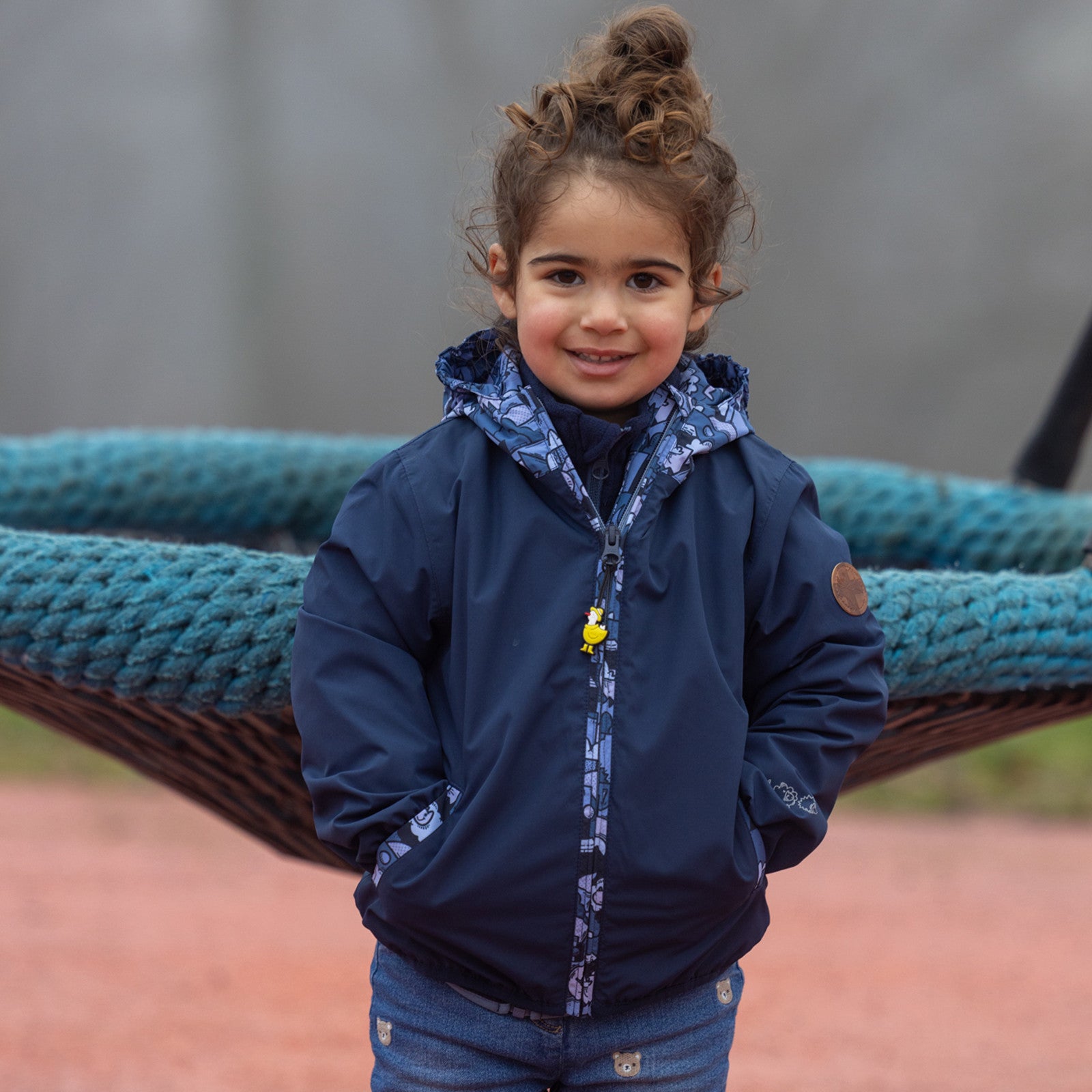 Kinder Malin Regenjacke dress blue