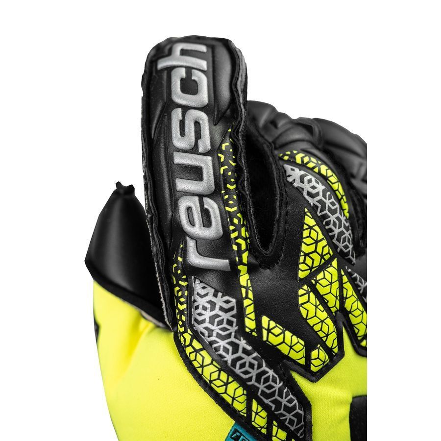 Reusch Gants de Gardien Attrakt Duo Evolution GK:LAB - Jaune/Argenté/Noir