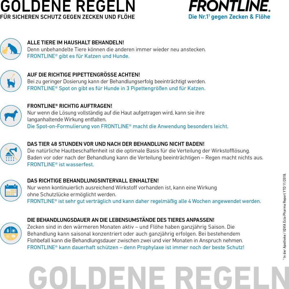 FRONTLINE® SPOT ON Hund (2-10kg) gegen Zecken und Flöhe