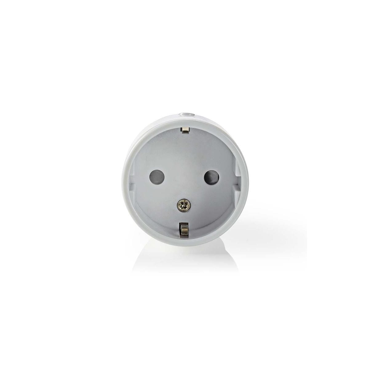 Nedis SmartLife Smart Plug | Wi-Fi | IP21 | Efektmåler | 2500 W | Jordet kontakt / Type F (CEE 7/7) | -10 - 40 °C | Android™ / IOS | Hvit | 1 stk