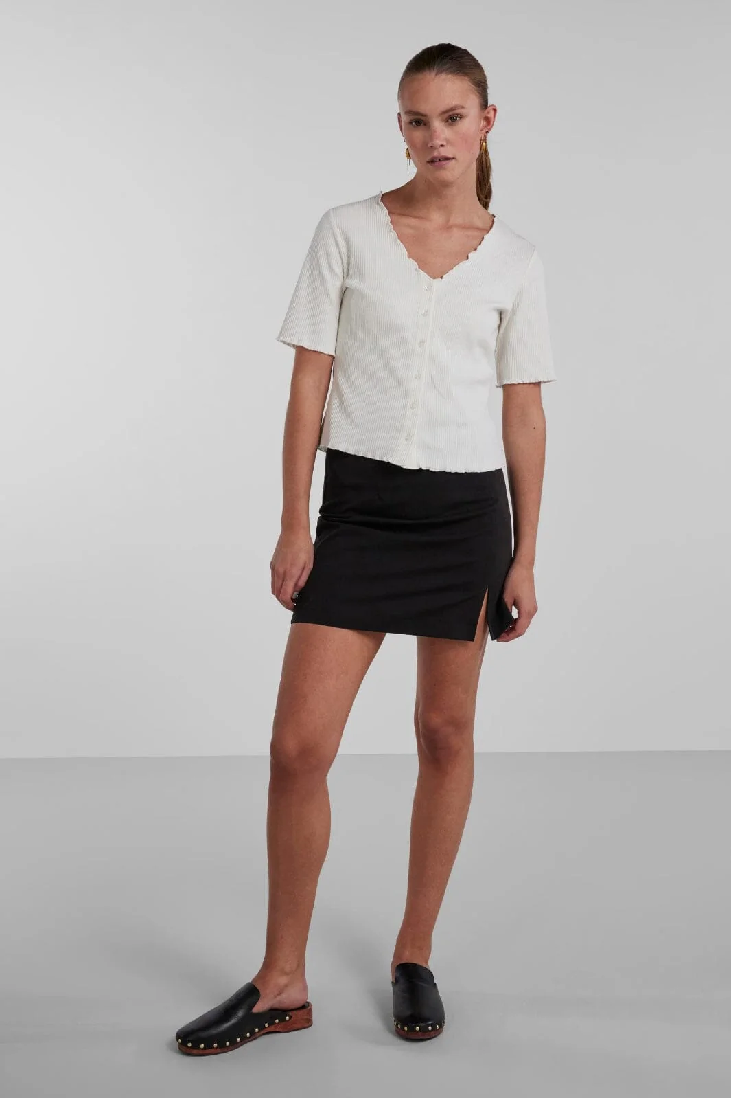 Pieces Pcthelma Hw Skirt Noos black